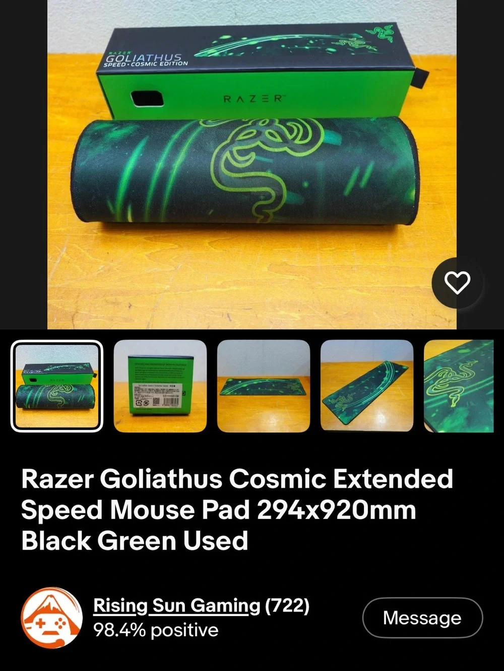Razer official goliathus